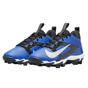 Nike Kids Alpha Menace 4 Shark Football Cleats Size 5.5  Blue White NWOB